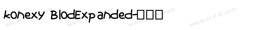 konexy BlodExpanded字体转换